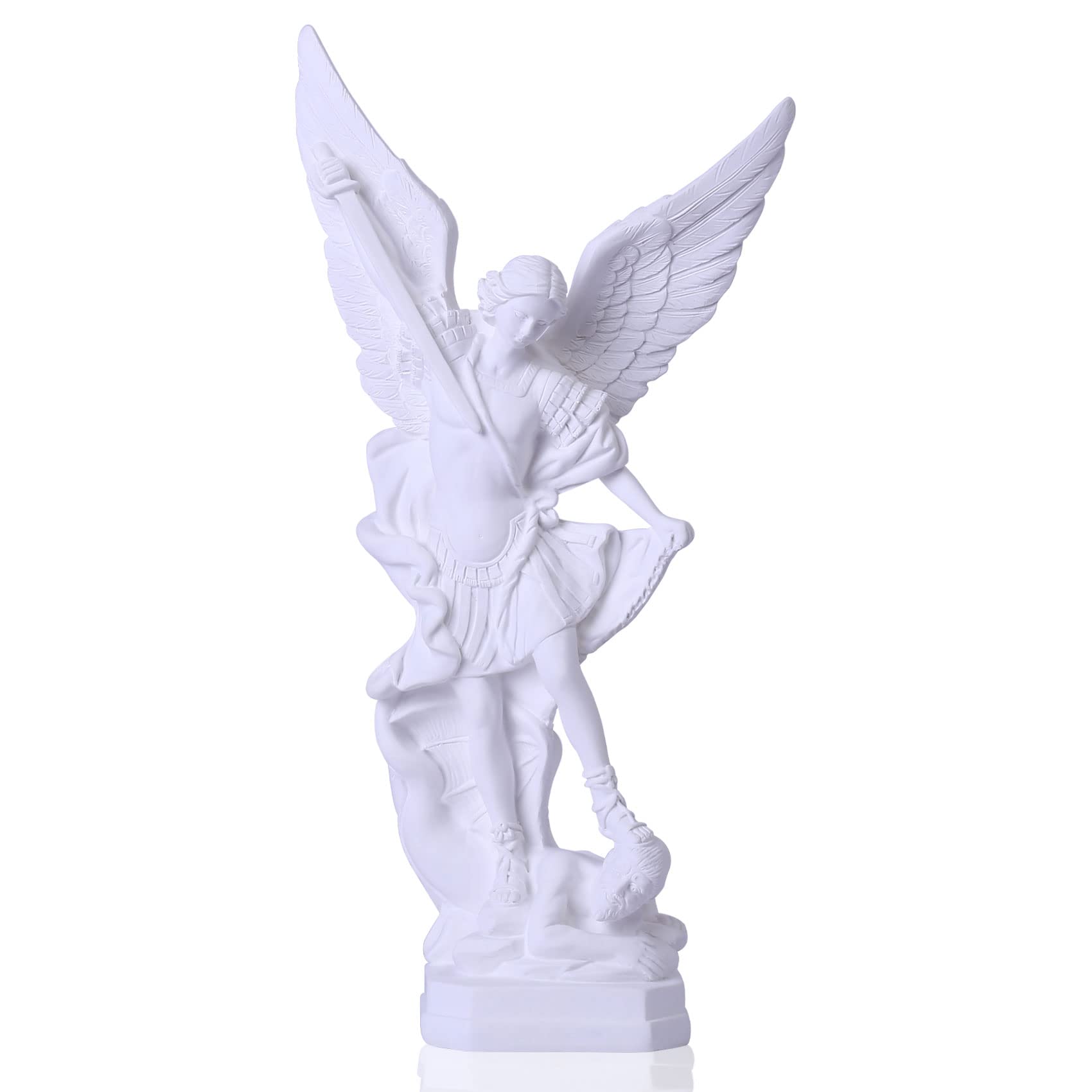 Amazon.com: QIANLING 12.4in White San Miguel Arcangel Statue, St
